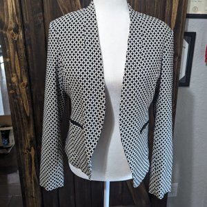 Black & White Blazer with Stretch